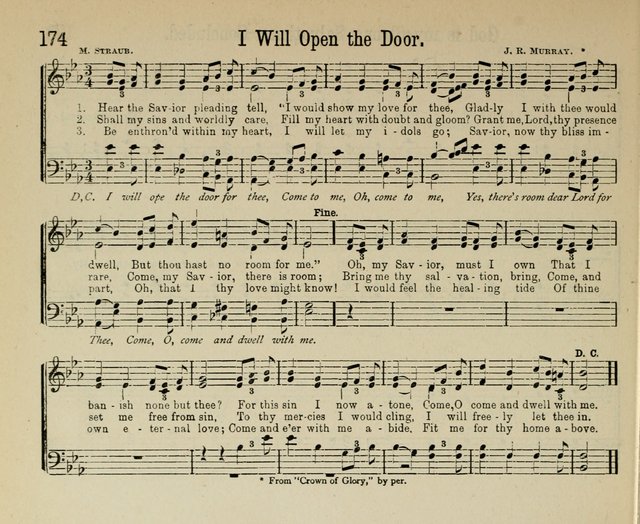 Royal Gems: a new and choice collection of Sunday school songs page 174