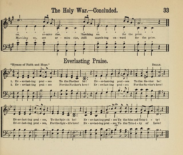 Royal Gems: a new and choice collection of Sunday school songs page 33