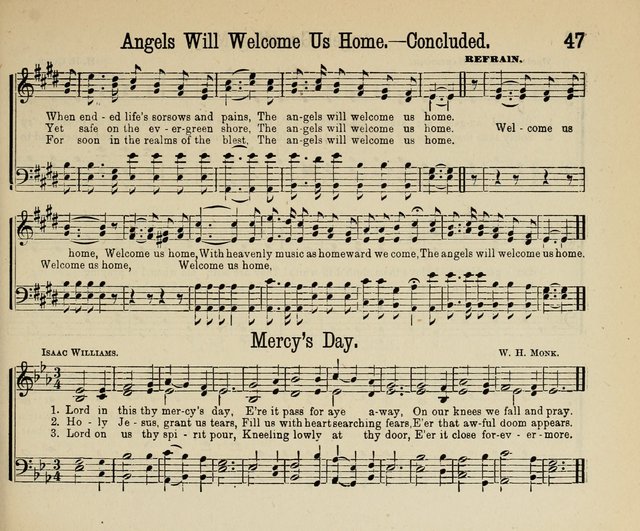 Royal Gems: a new and choice collection of Sunday school songs page 47