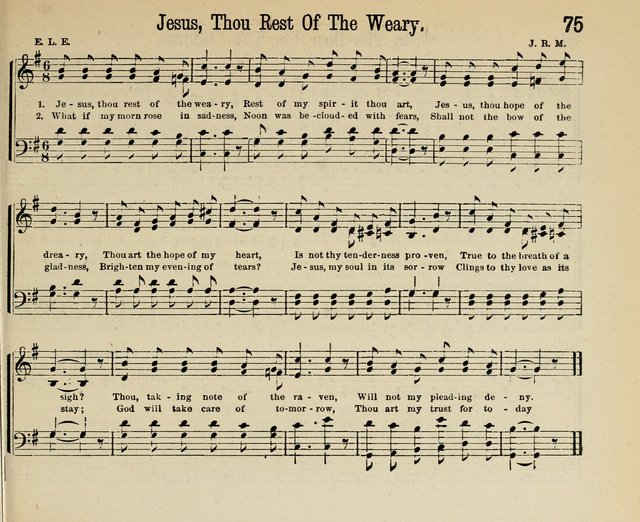 Royal Gems: a new and choice collection of Sunday school songs page 75