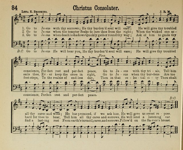 Royal Gems: a new and choice collection of Sunday school songs page 84