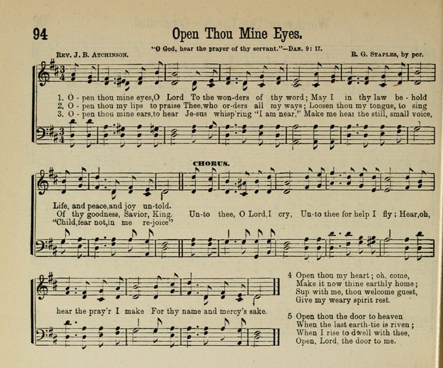 Royal Gems: a new and choice collection of Sunday school songs page 94