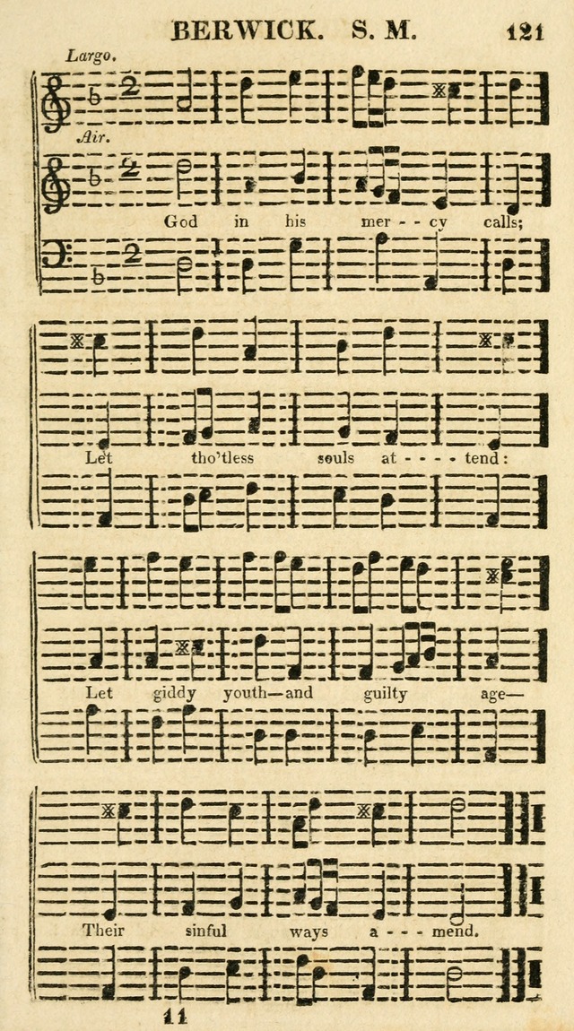 Regular Hymns: on a great variety of evangelical subjects and important occasions: with musical directions, for all the varieties of appropriate expression page 121