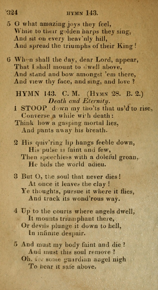 The Reformed Methodist Pocket Hymnal: Revised: collected from various authors. Designed for the worship of God in all Christian churches. page 324