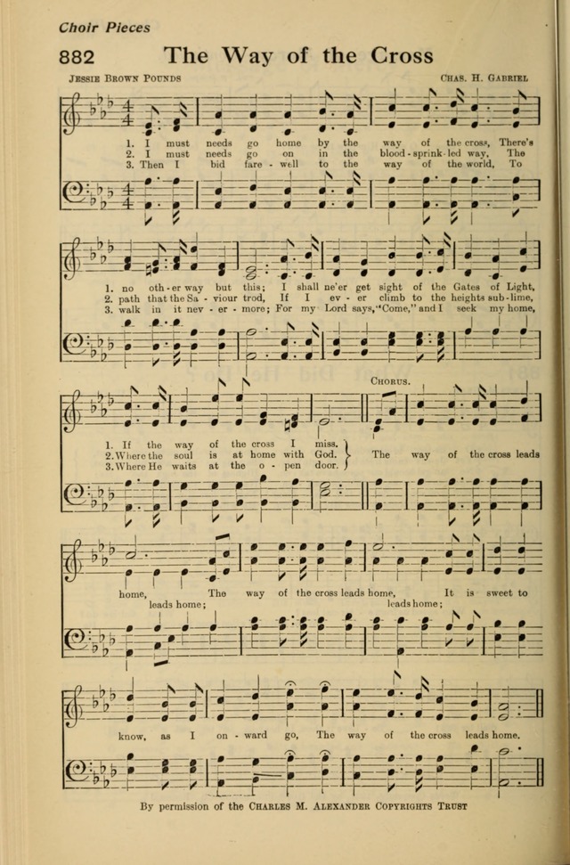Redemption Songs: a choice collection of 1000 hymns and choruses for evangelistic meetings, solo singers, choirs and the home page 1076