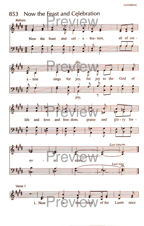 RitualSong: a hymnal and service book for Roman Catholics page 1175