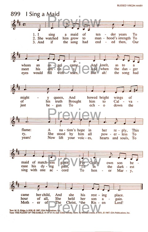 RitualSong: a hymnal and service book for Roman Catholics page 1240
