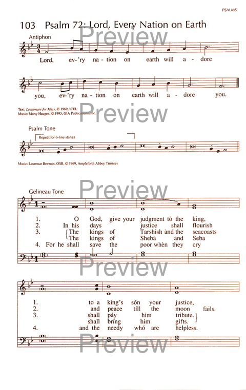 RitualSong: a hymnal and service book for Roman Catholics page 156