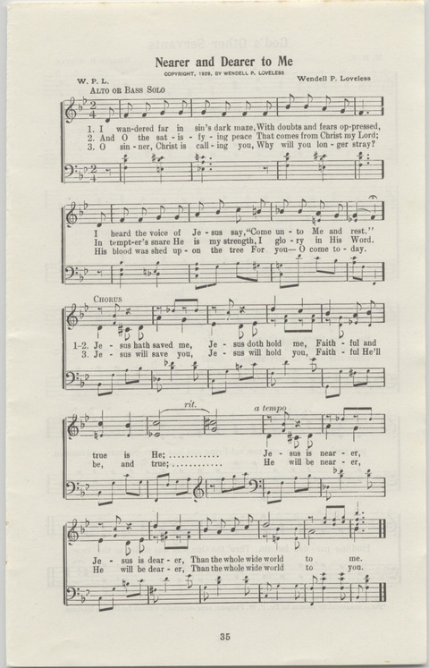 Radio Songs and Choruses of the Gospel No. 1 page 33