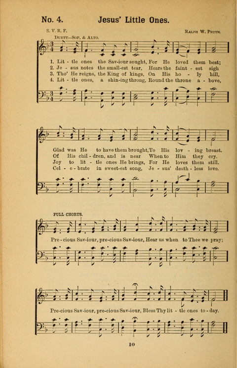 Recitations Song and Story: for Sunday and day schools, primary and intermediate Departments page 10