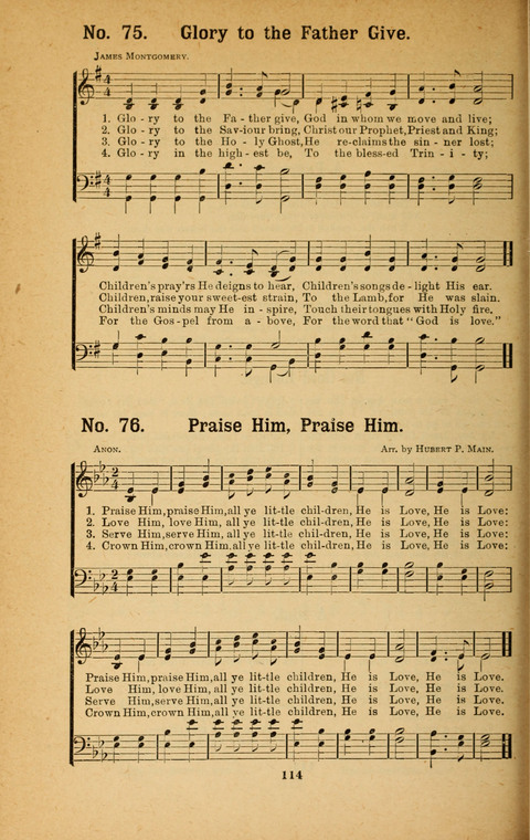 Recitations Song and Story: for Sunday and day schools, primary and intermediate Departments page 114