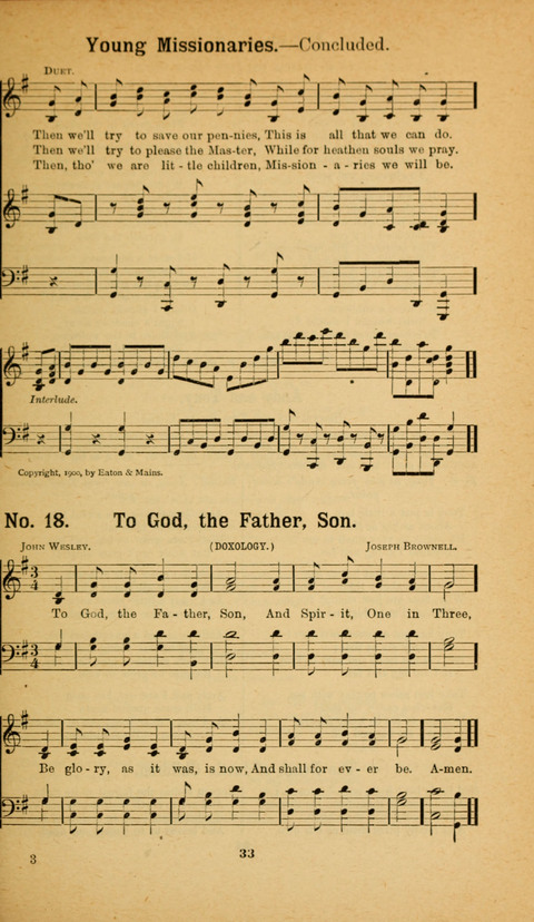 Recitations Song and Story: for Sunday and day schools, primary and intermediate Departments page 33