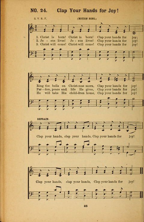 Recitations Song and Story: for Sunday and day schools, primary and intermediate Departments page 46