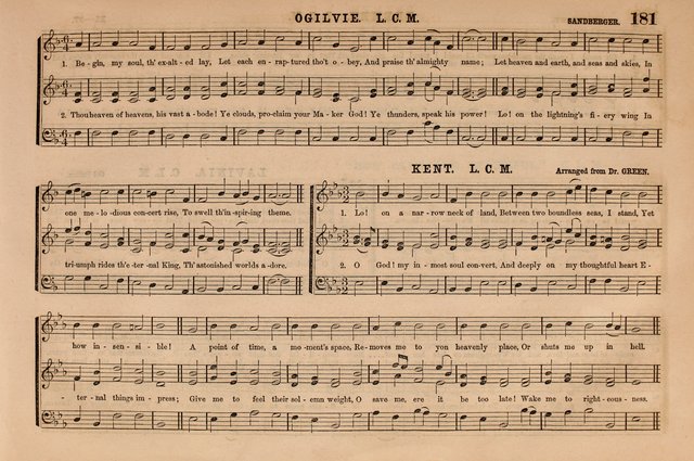 Selah: a collection of psalm and hymn tunes, introits, anthems, chants, motetts, choruses, etc. adapted to the use of classes, private circles, and worship assemblies page 181