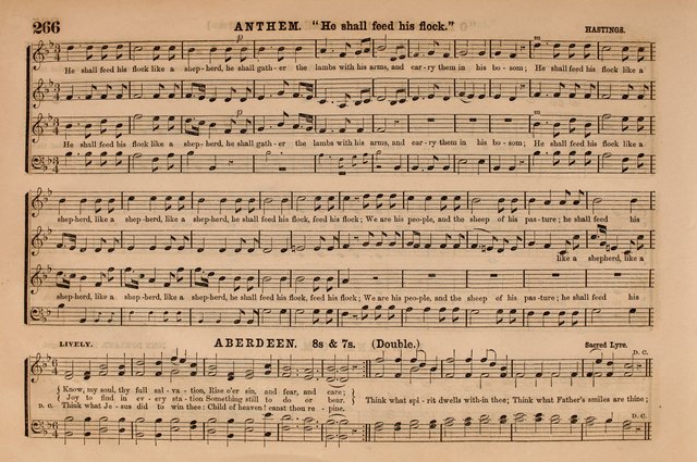Selah: a collection of psalm and hymn tunes, introits, anthems, chants, motetts, choruses, etc. adapted to the use of classes, private circles, and worship assemblies page 266