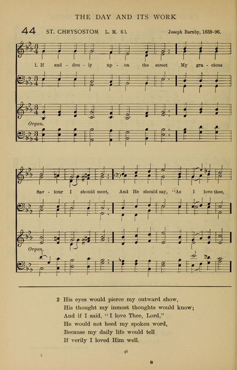 Songs for the Chapel: Arranged for male voices, for use in colleges, academies, schools and societies page 56