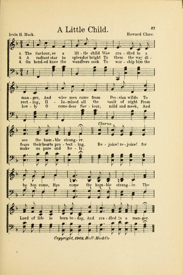 Songs for Little Singers: A Collection of easy pieces for Beginners and Primary Departments of the Sunday School and for use at home page 37