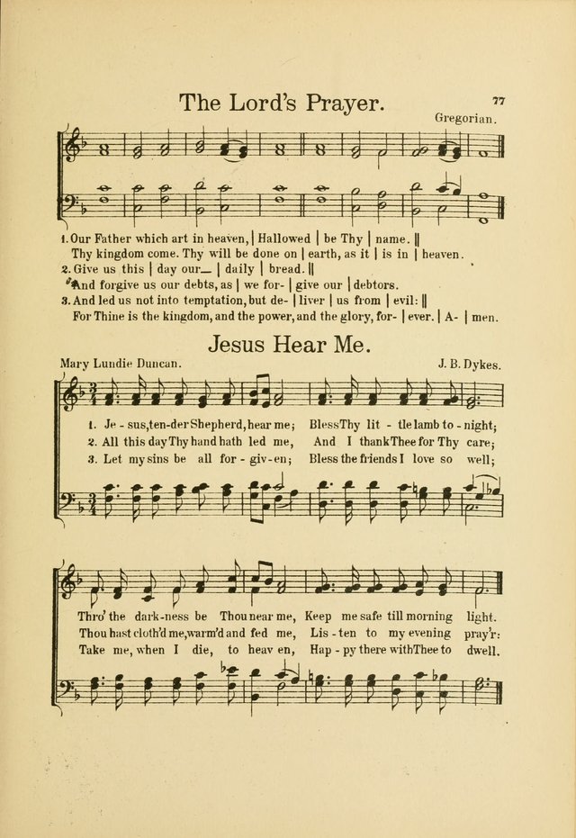 Songs for Little Singers: A Collection of easy pieces for Beginners and Primary Departments of the Sunday School and for use at home page 77