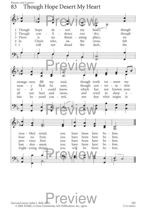 Sing a New Creation: a supplement to Common Praise (1998) page 118