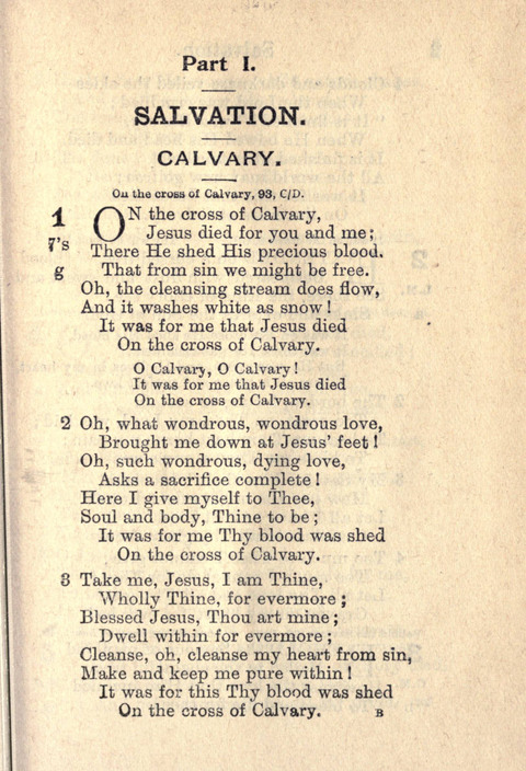 Salvation Army Songs page 1