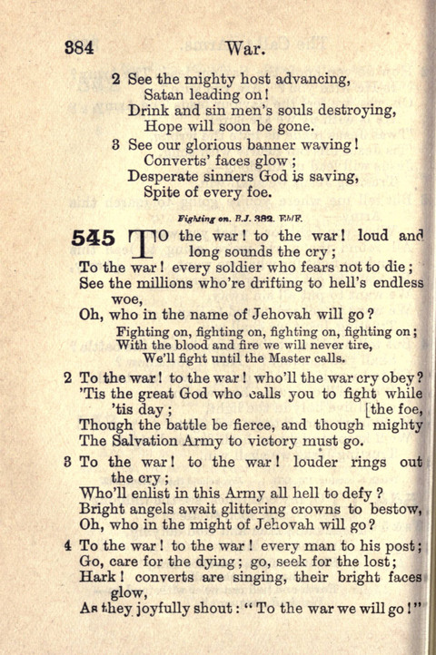 Salvation Army Songs page 384