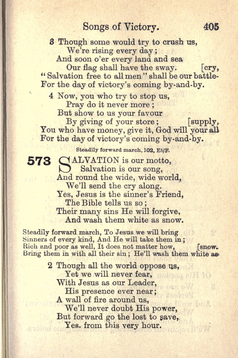 Salvation Army Songs page 405