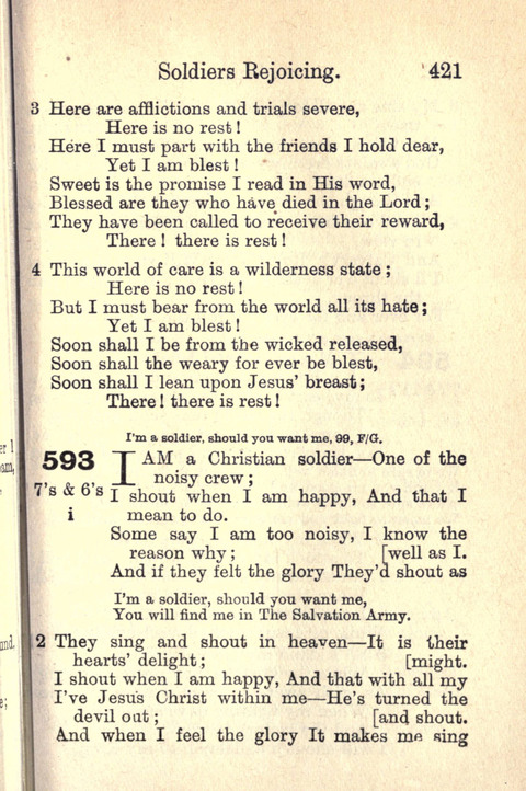Salvation Army Songs page 421