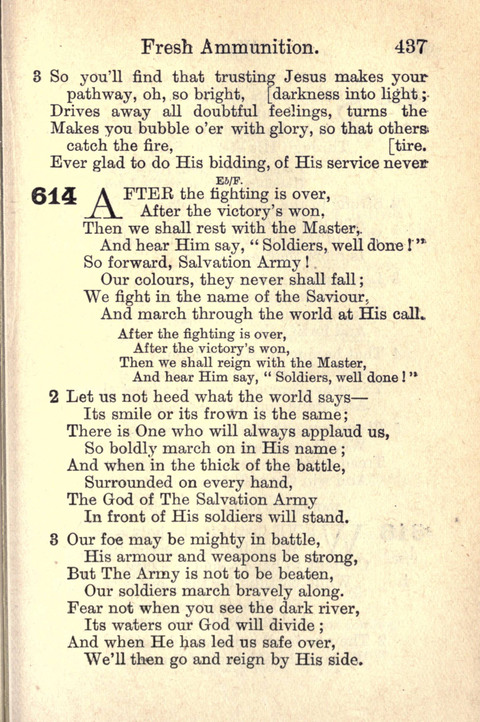 Salvation Army Songs page 437