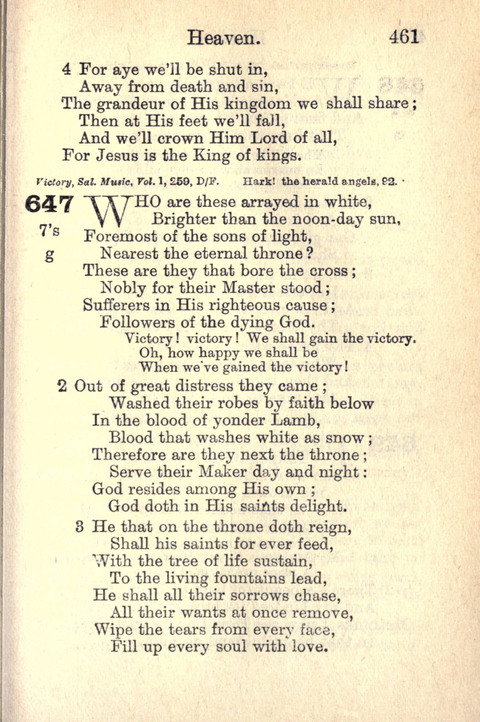 Salvation Army Songs page 461