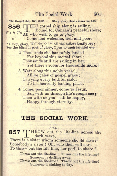 Salvation Army Songs page 601