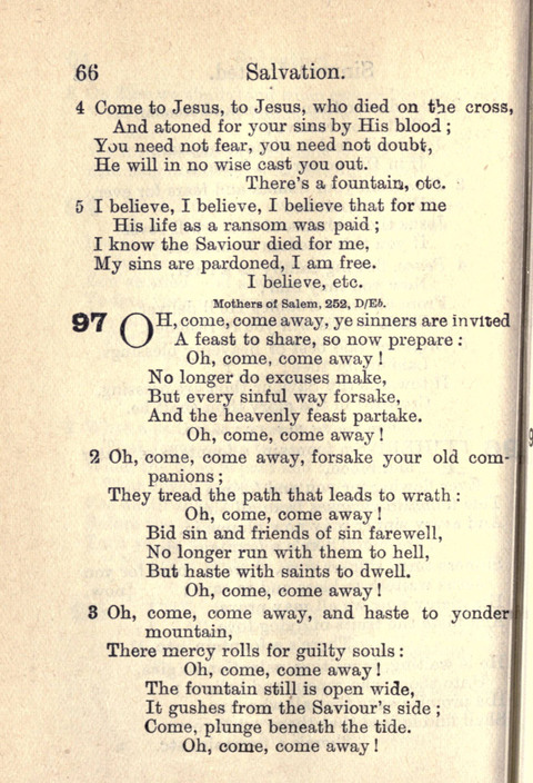 Salvation Army Songs page 66