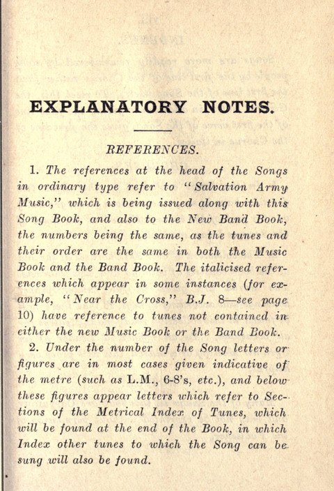 Salvation Army Songs page x