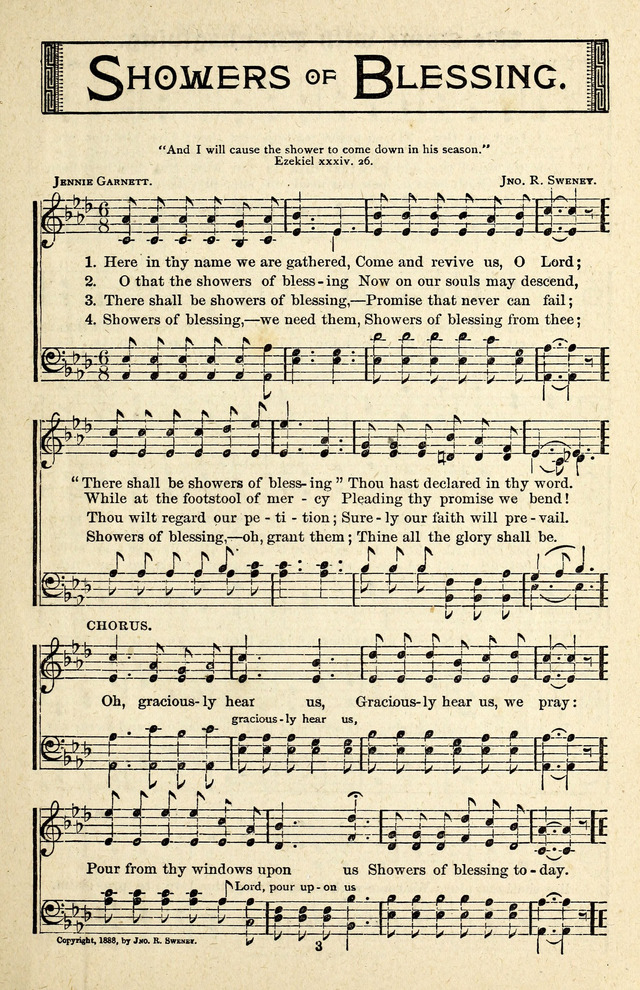 Showers of Blessing page 1