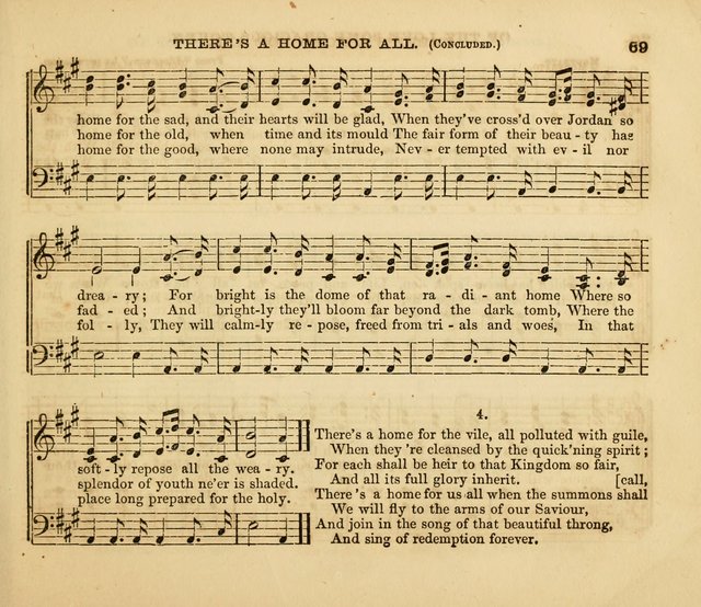 The Silver Chime: a cluster of Sabbath school melodies, tunes, sentences, chants, etc., for the use of children and teachers in their school exercises, devotions, and recreations, to which is added... page 67