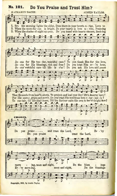Song Crown: a new compilation of sweet gospel songs page 104