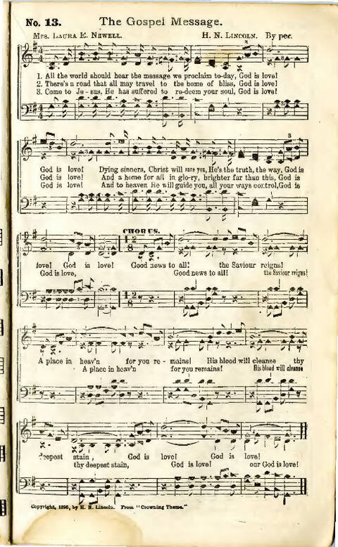 Song Crown: a new compilation of sweet gospel songs page 13