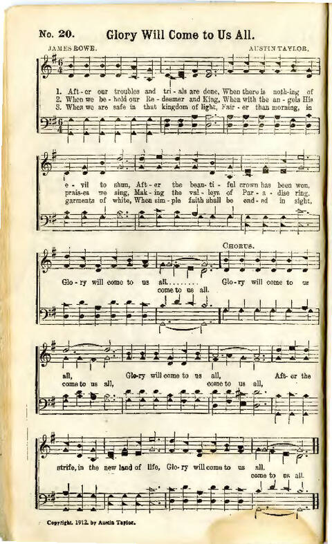 Song Crown: a new compilation of sweet gospel songs page 20