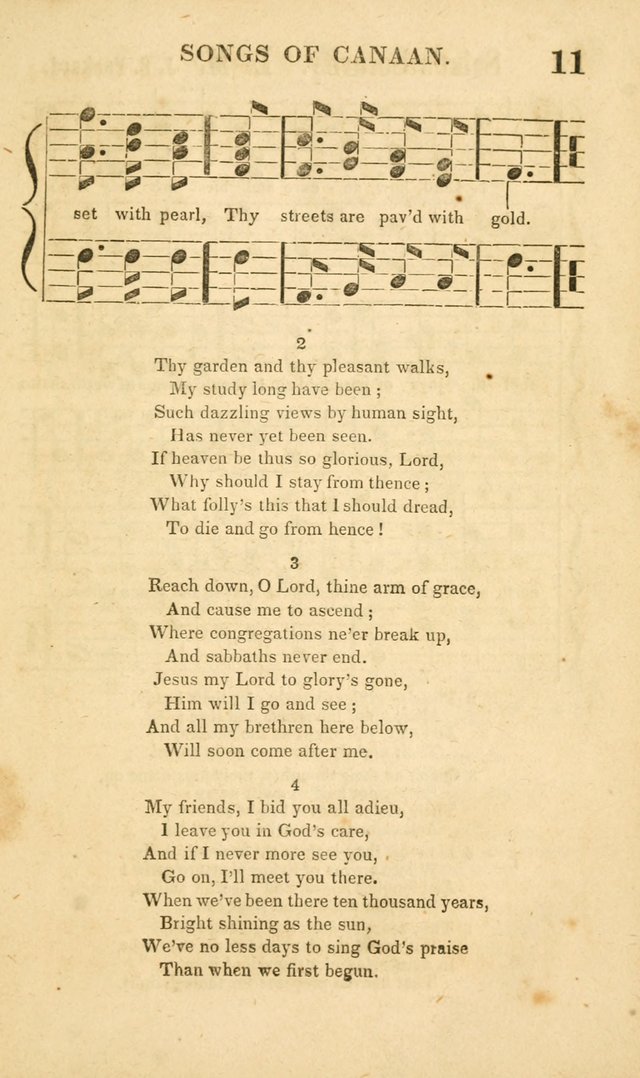 Songs of Canaan, or the Millennial Harmonist: a collection of hymns and tunes designed for social devotion page 16
