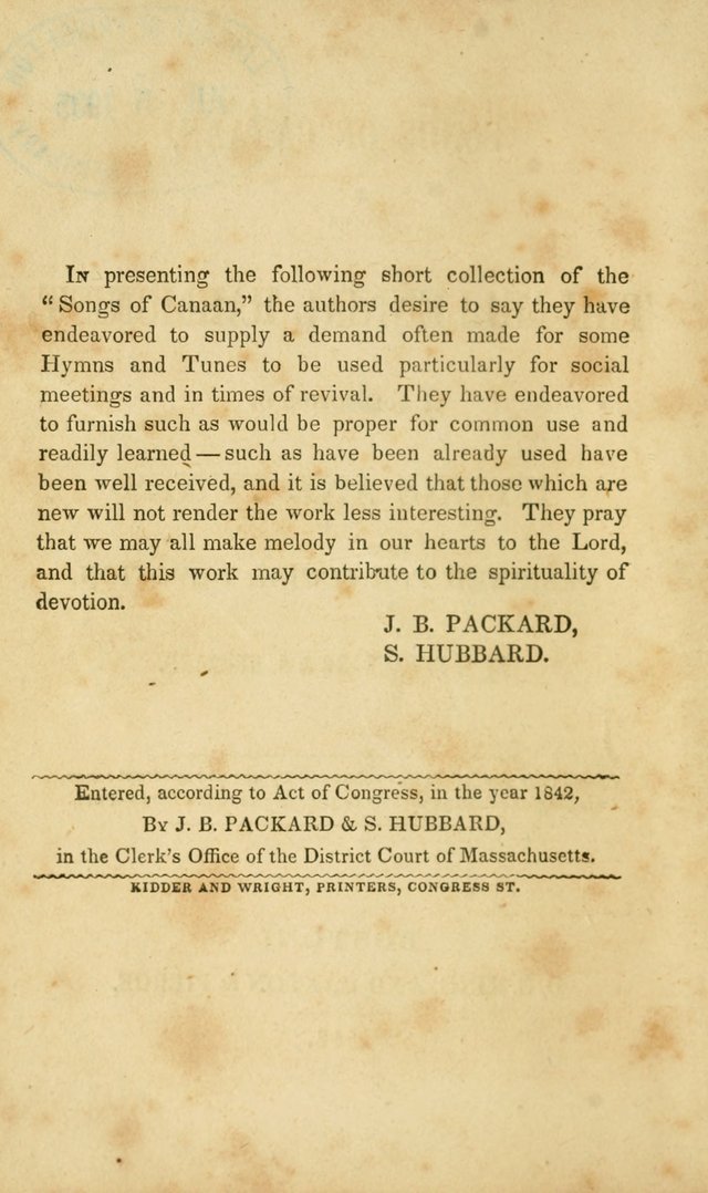 Songs of Canaan, or the Millennial Harmonist: a collection of hymns and tunes designed for social devotion page 7