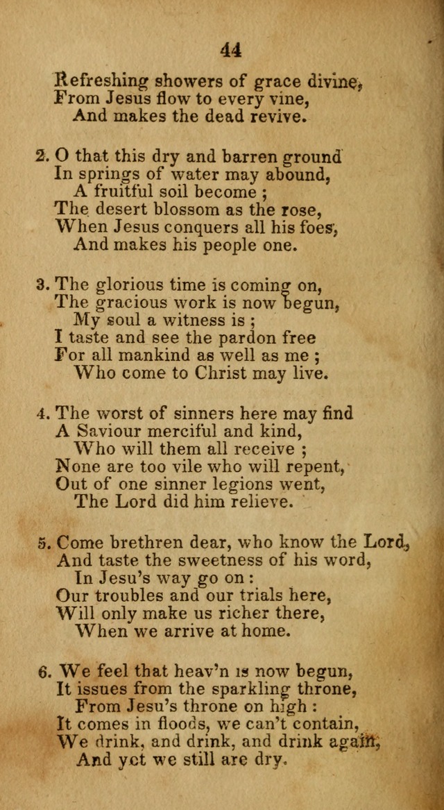 Social and Camp-meeting Songs, for the Pious (9th ed. enl.) page 44