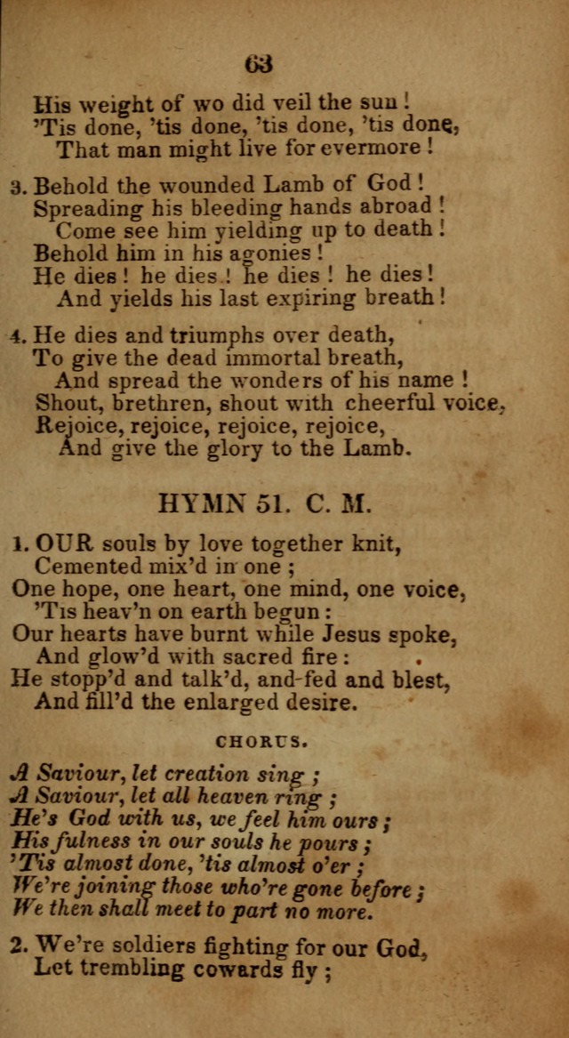 Social and Camp-meeting Songs, for the Pious (9th ed. enl.) page 63