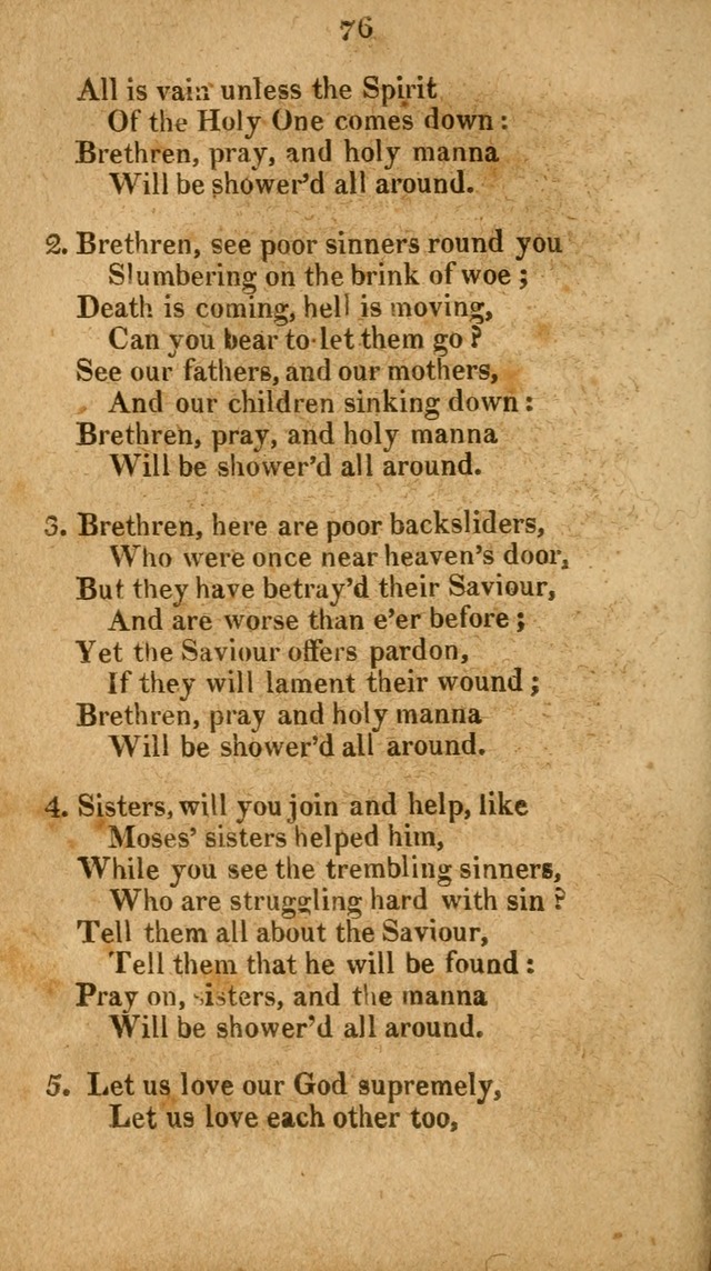 Social and Campmeeting Songs For the Pious (4th ed.) page 76