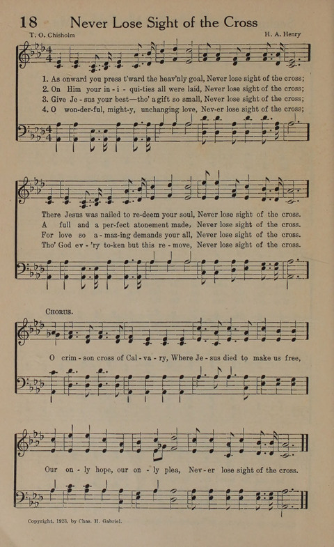 Songs of Conquest: for Use in Public Worship, Prayer Services, Camp Meetings, Evangelistic Campaigns, Young People