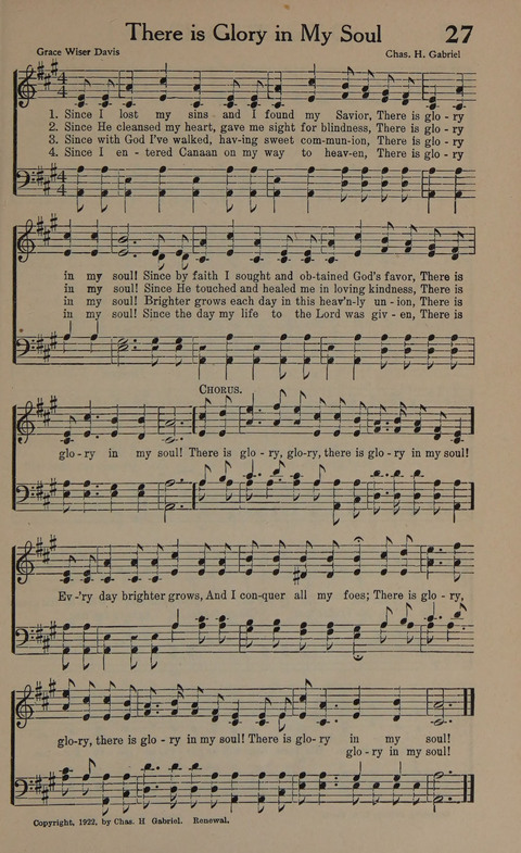 Songs of Conquest: for Use in Public Worship, Prayer Services, Camp Meetings, Evangelistic Campaigns, Young People