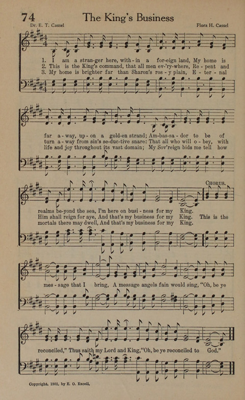 Songs of Conquest: for Use in Public Worship, Prayer Services, Camp Meetings, Evangelistic Campaigns, Young People