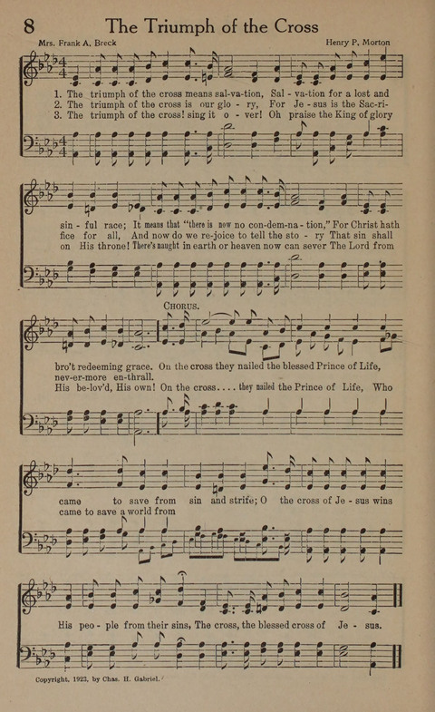 Songs of Conquest: for Use in Public Worship, Prayer Services, Camp Meetings, Evangelistic Campaigns, Young People