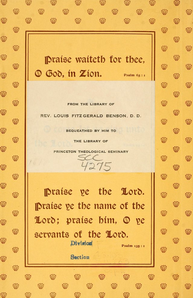 Sursum Corda: a book of praise page 3