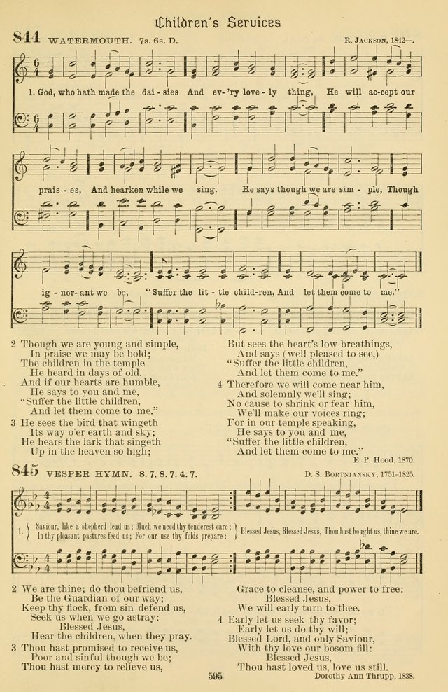 Sursum Corda: a book of praise page 612