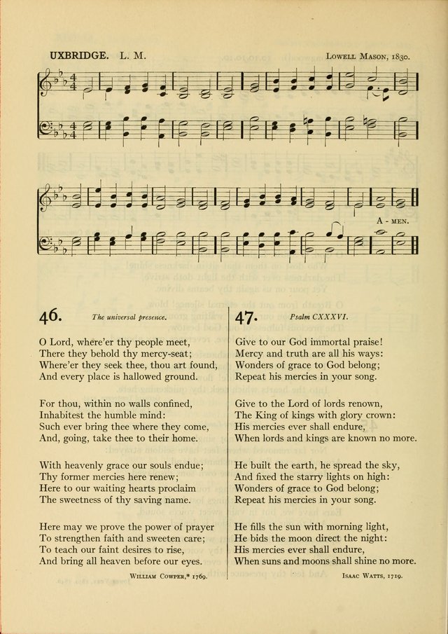 Services for Congregational Worship. The New Hymn and Tune Book page 124