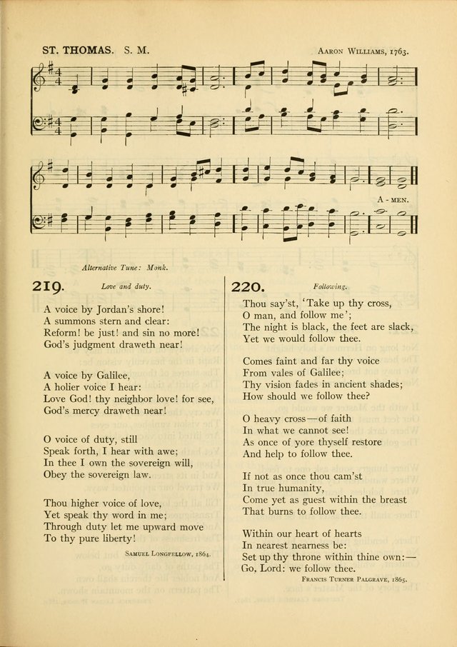 Services for Congregational Worship. The New Hymn and Tune Book page 249